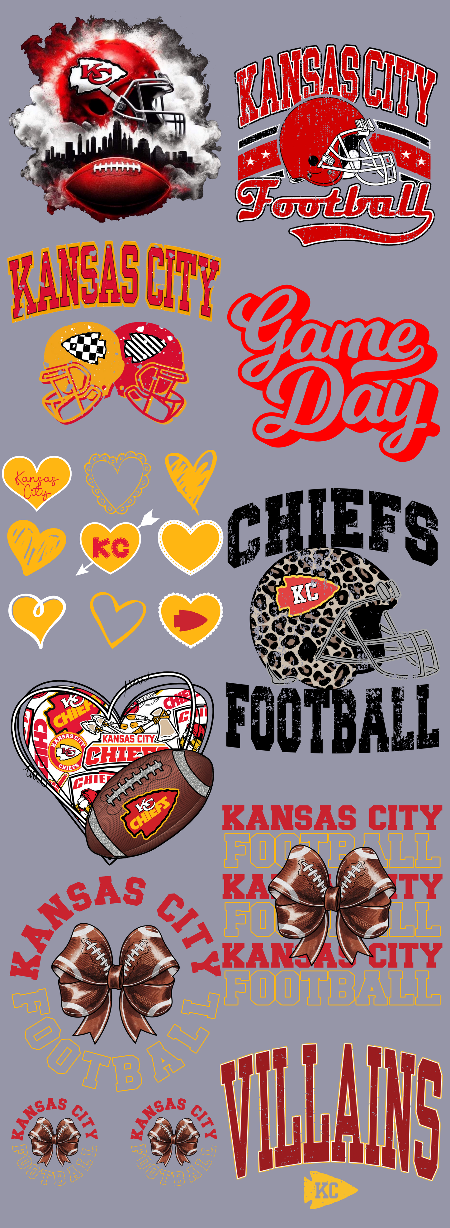 Football time 60 inch premade gangsheet