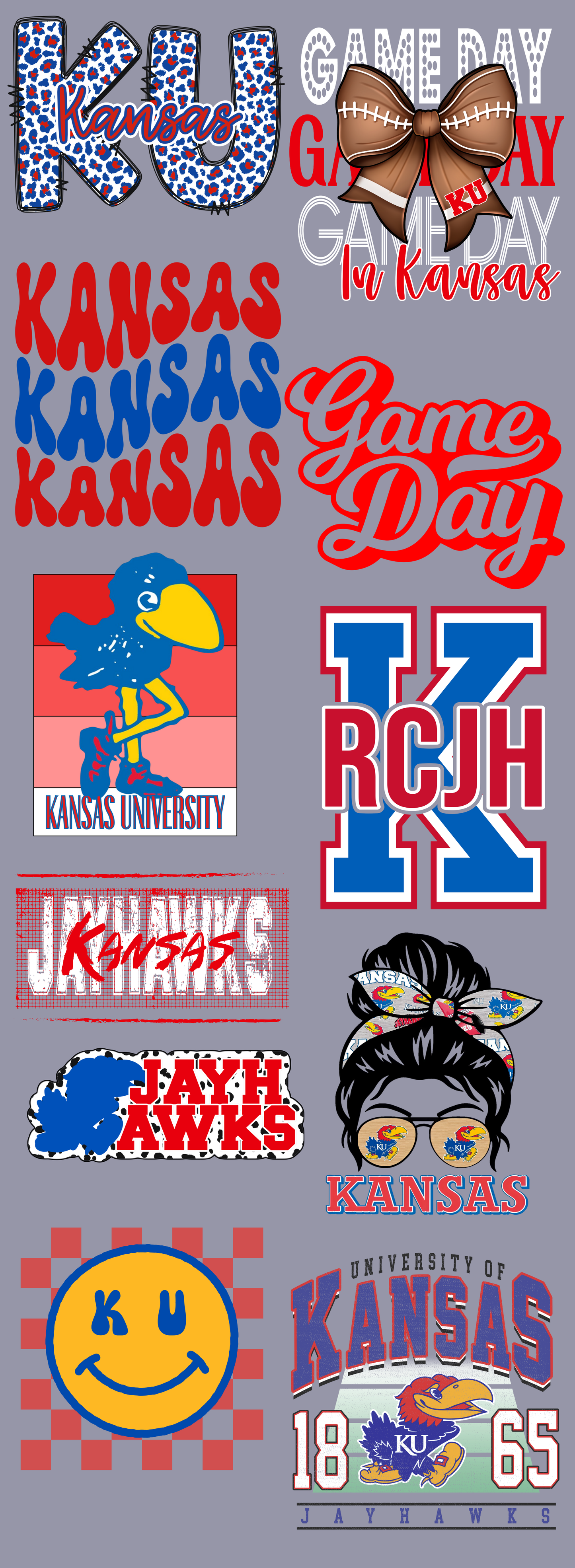KU 60 inch premade gangsheet