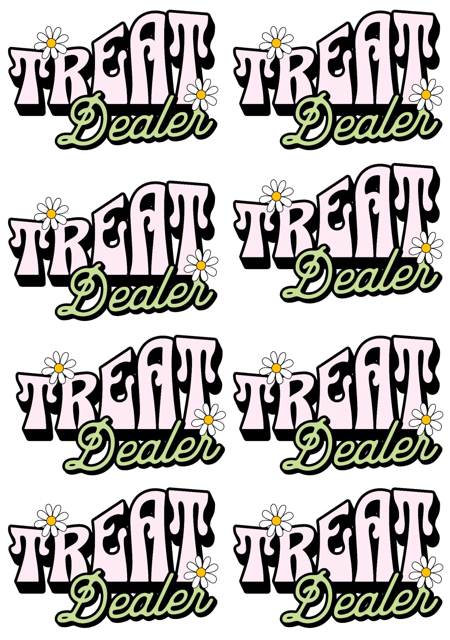 Treat dealer 36 inch gang sheet