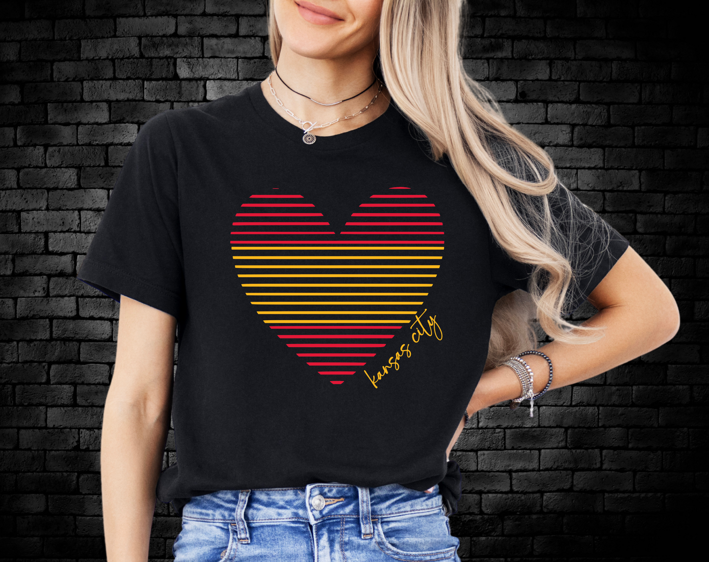 Kansas City Stripe Heart Football