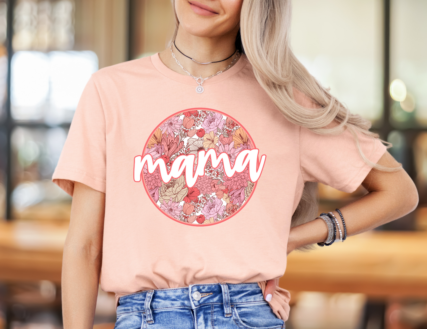 Mama Circle Coral Floral