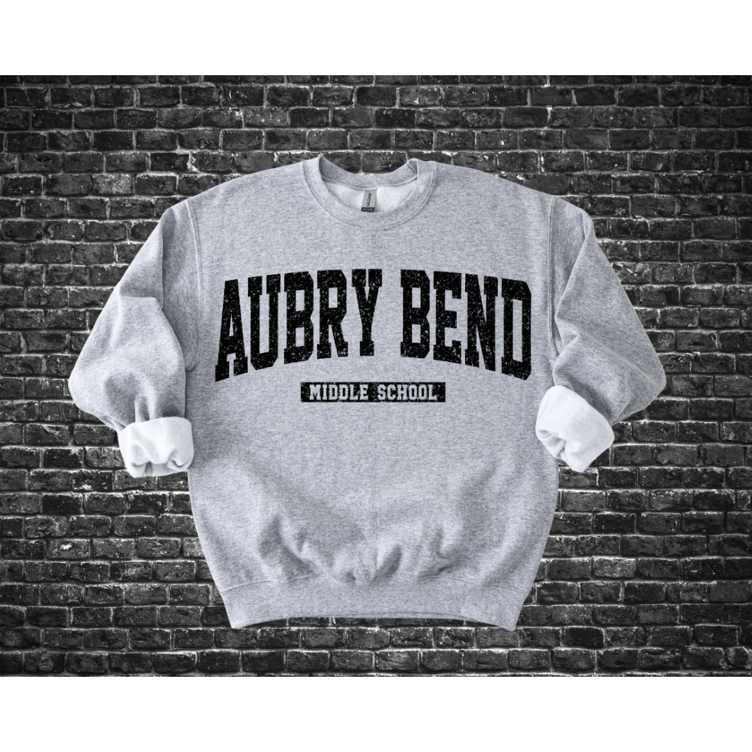Aubrey Bend Middle School Black Text