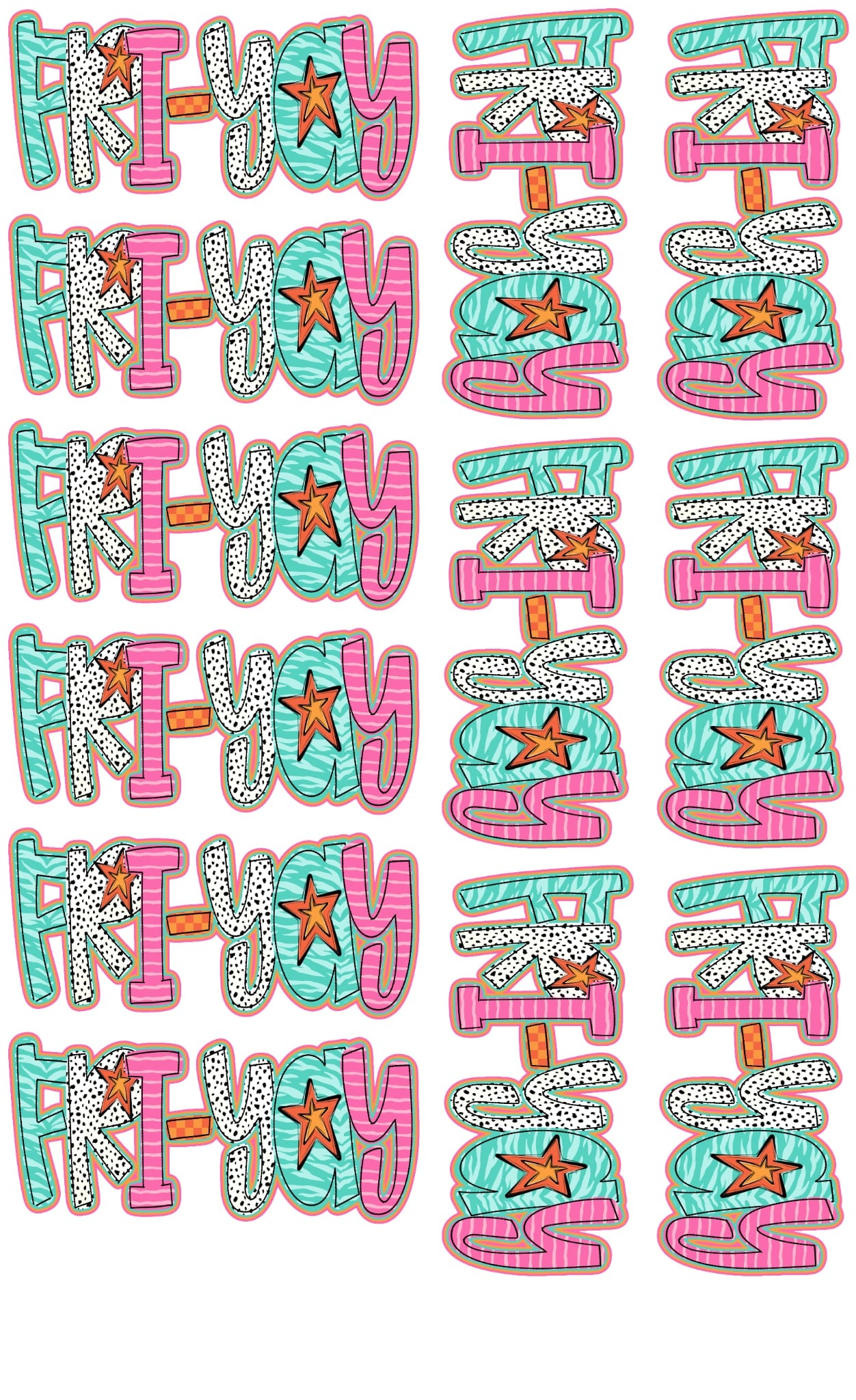 Fri yay 36 inch gang sheet