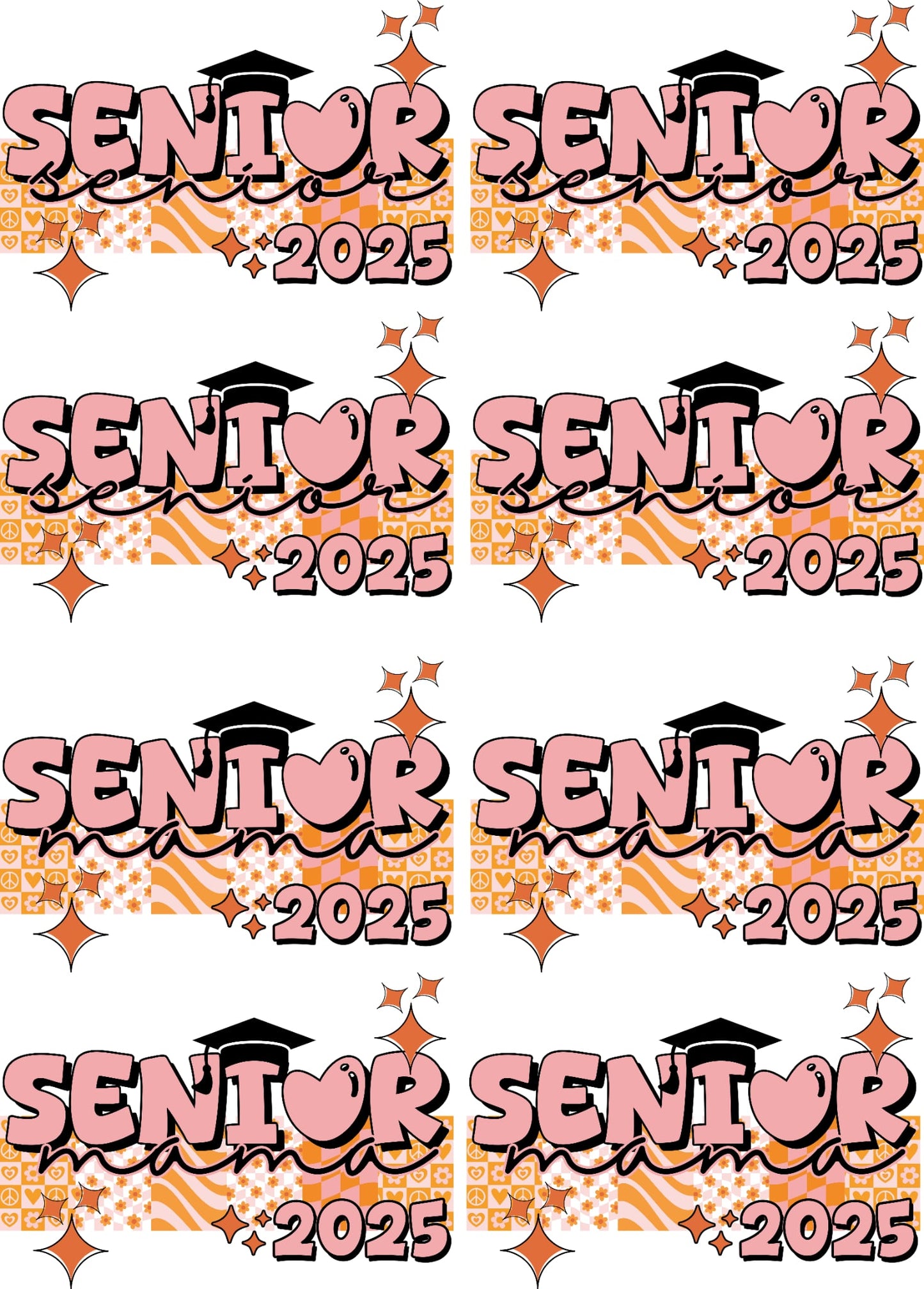 Senior 2025 36 inch gang sheet