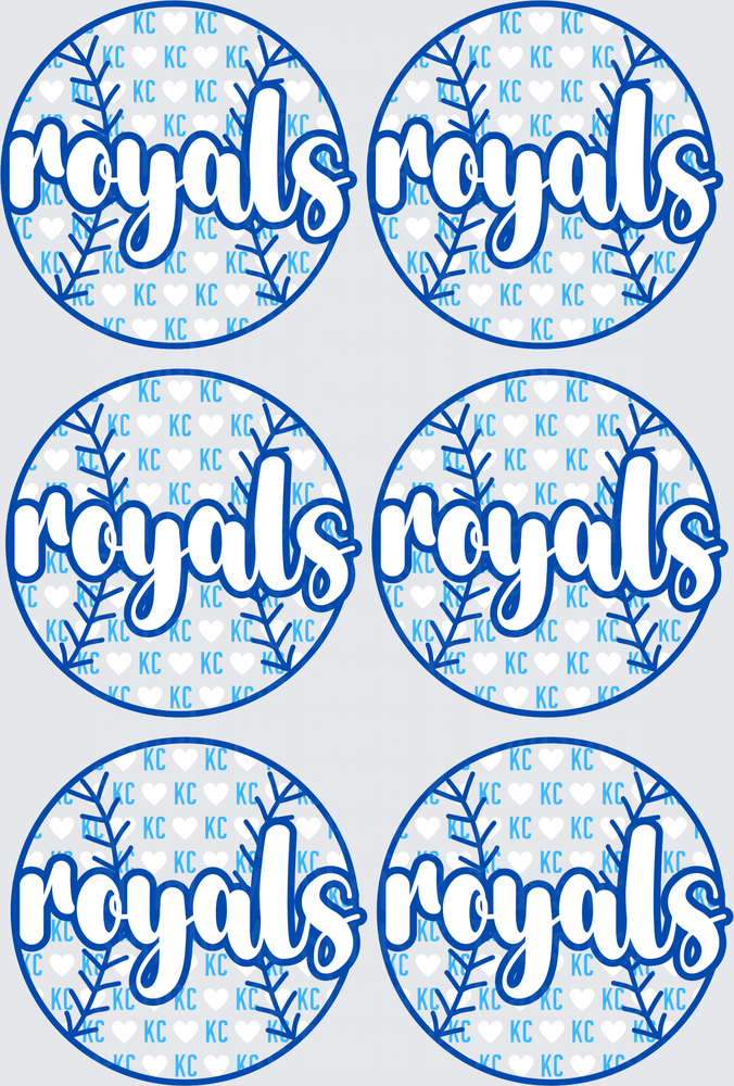 Kansas City Royals Baseball Wreath Circle Design