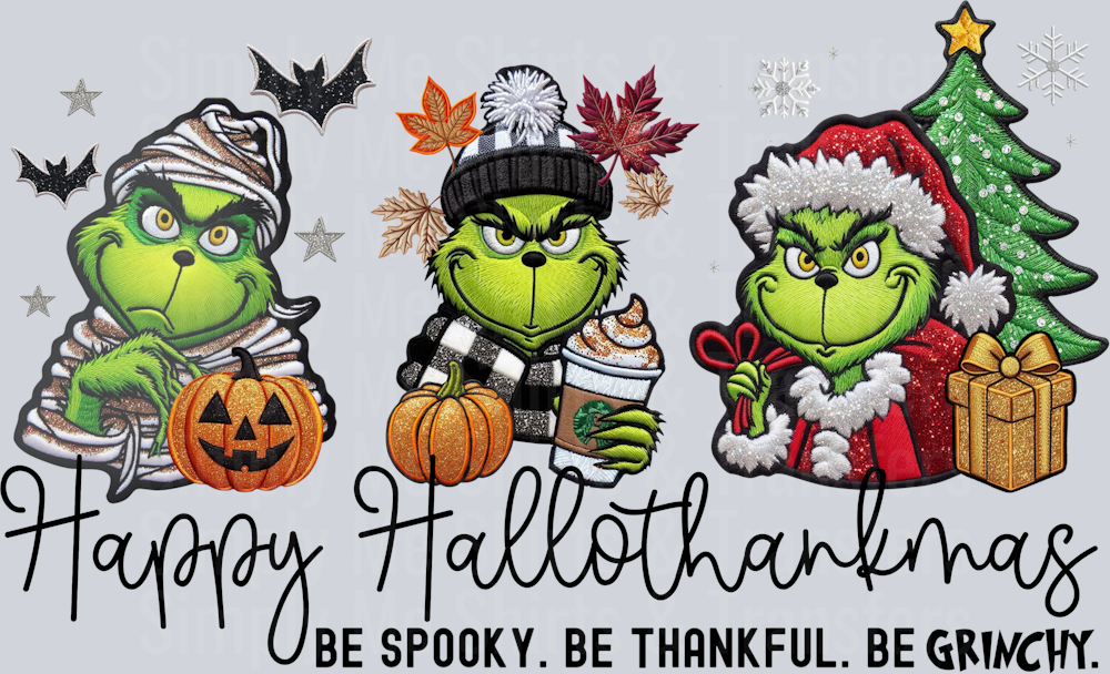 Hallothankmas Grinch - black