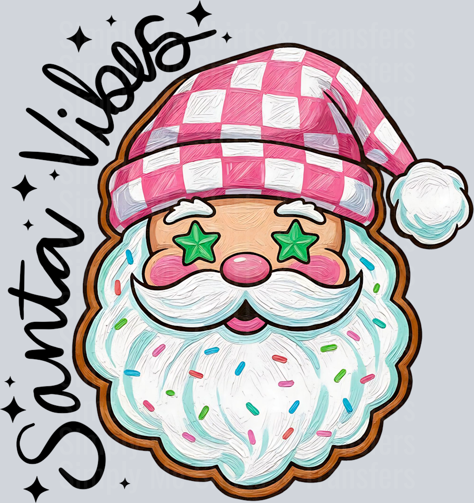 Santa vibes cookie 2