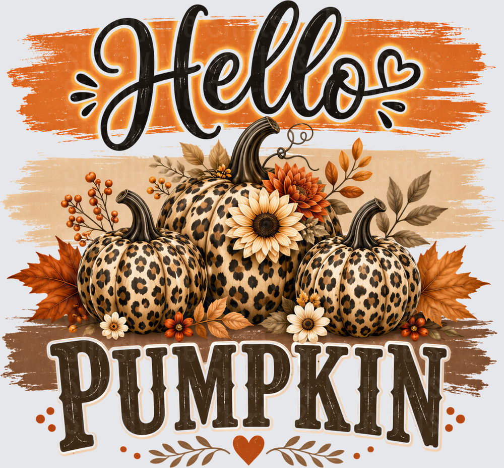 Hello Pumpkin Leopard