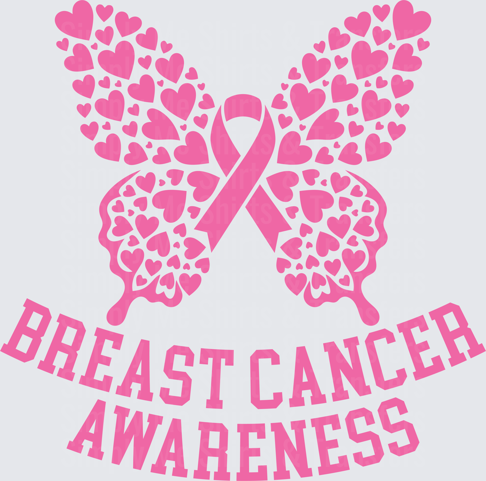 Breast Cancer Awareness Butterfly