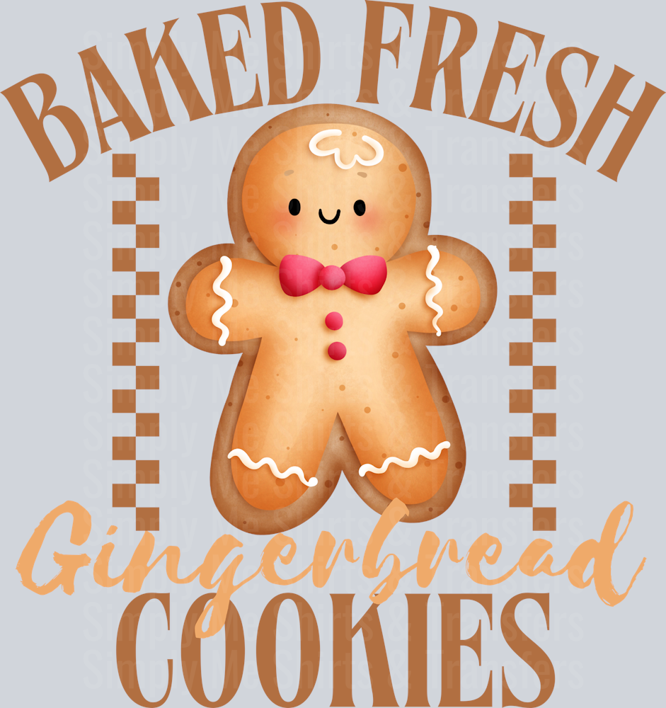 BAKED FRESH GINGERBREAD COOKIES