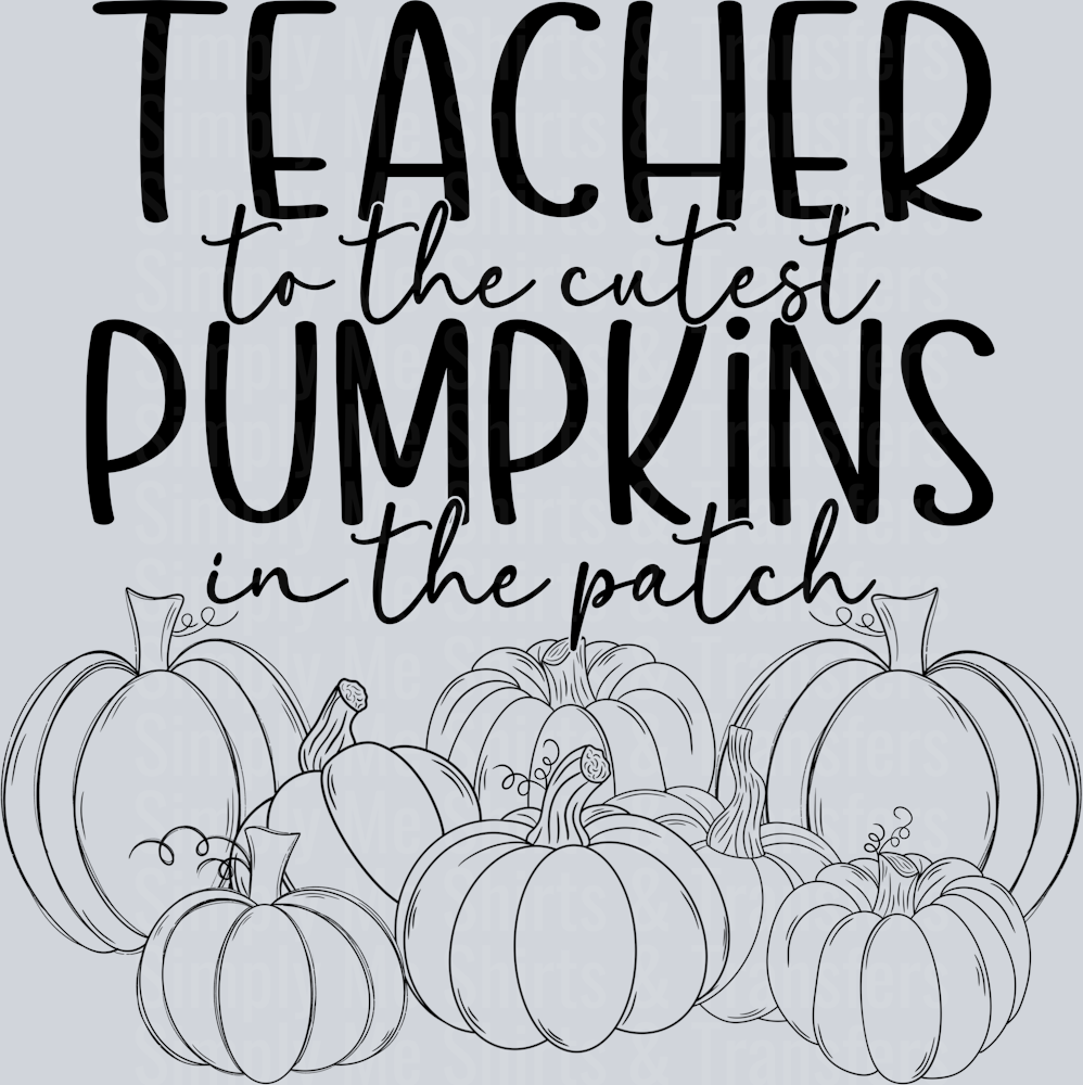 Teacher pumpkins black