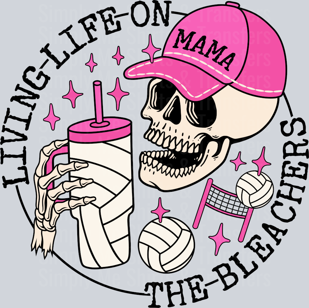 bleachers-volleyball-tumbler-mama-pink