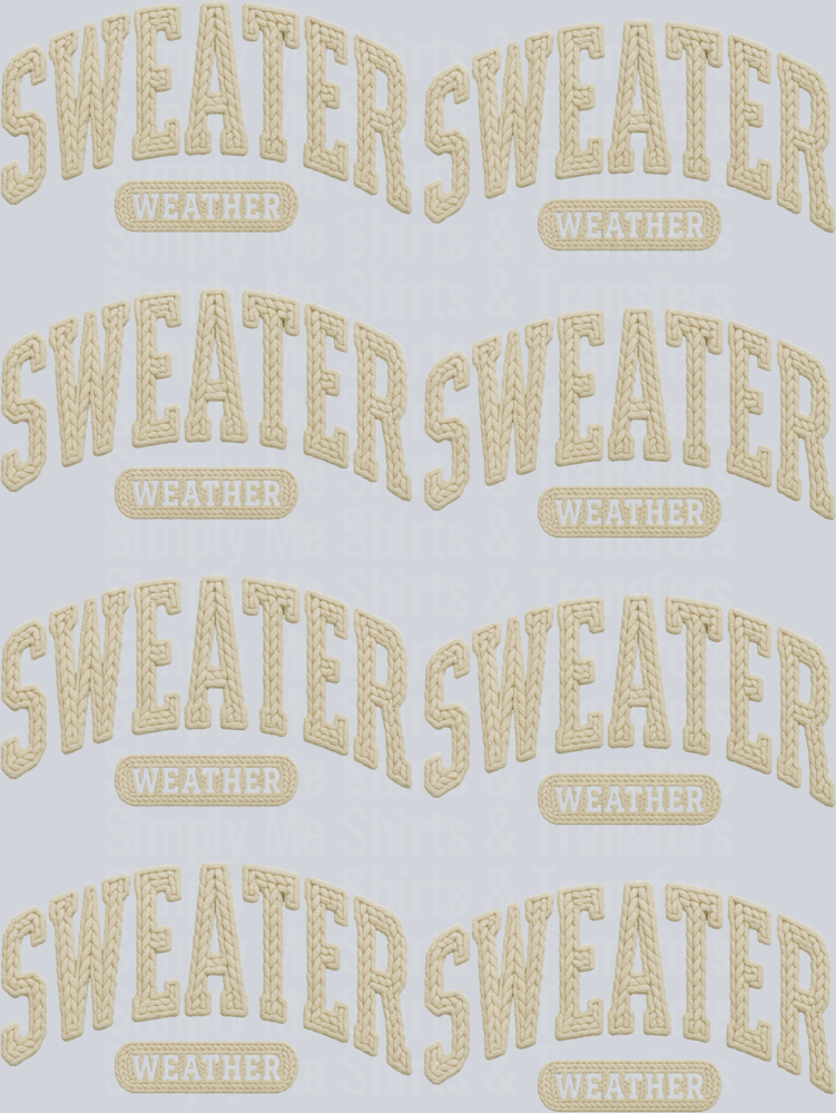 Sweater Weather premade 36 inch