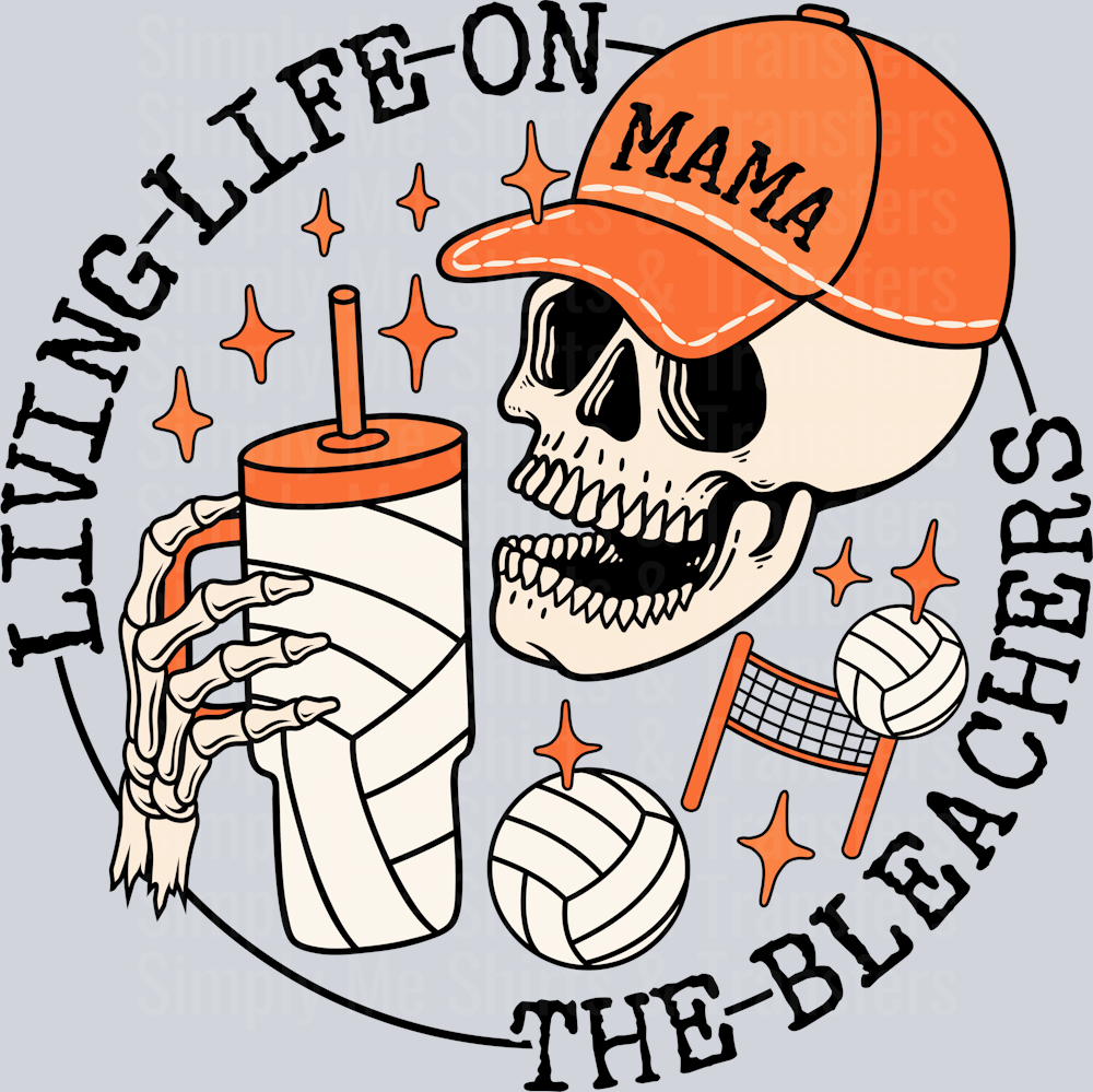 bleachers-volleyball-tumbler-mama-orange