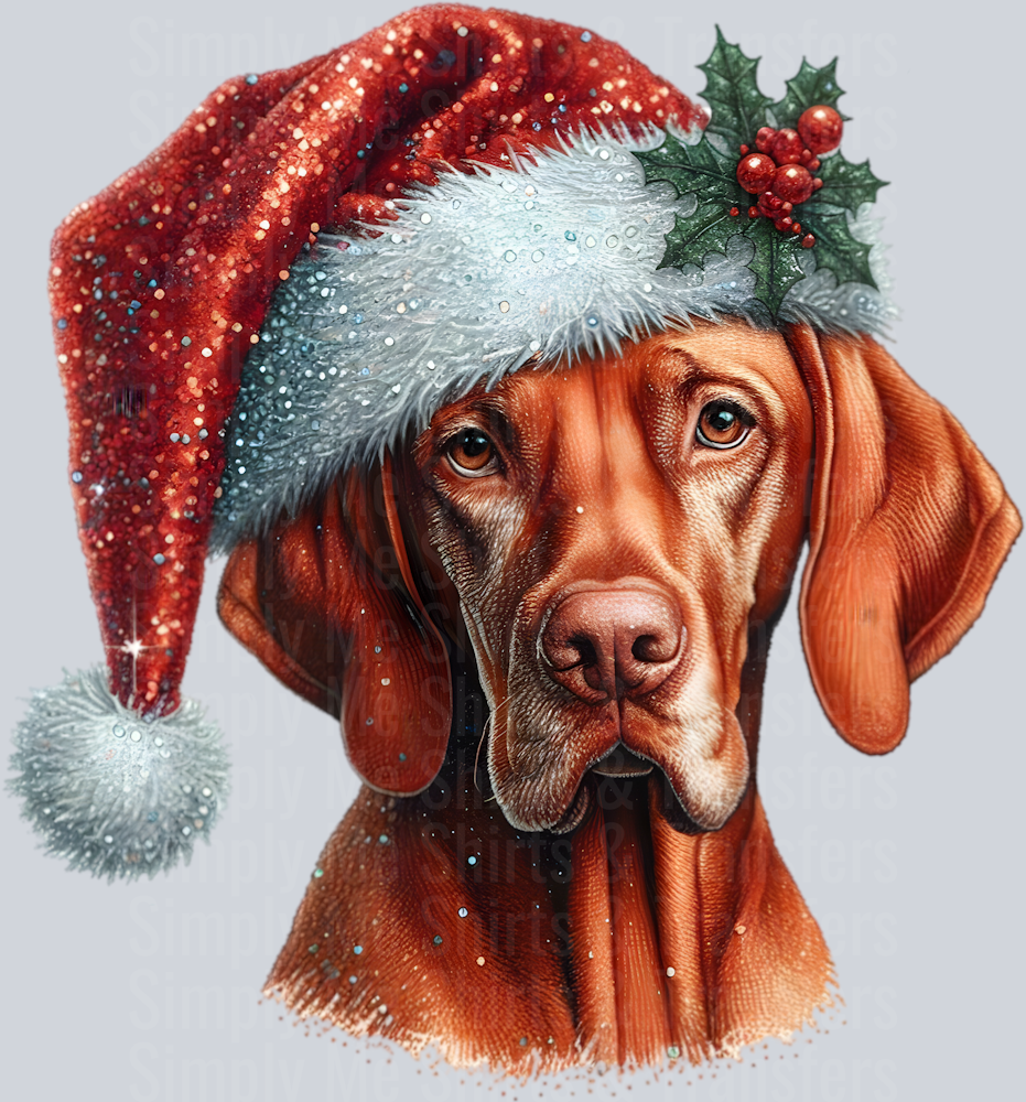 christmas vizsla