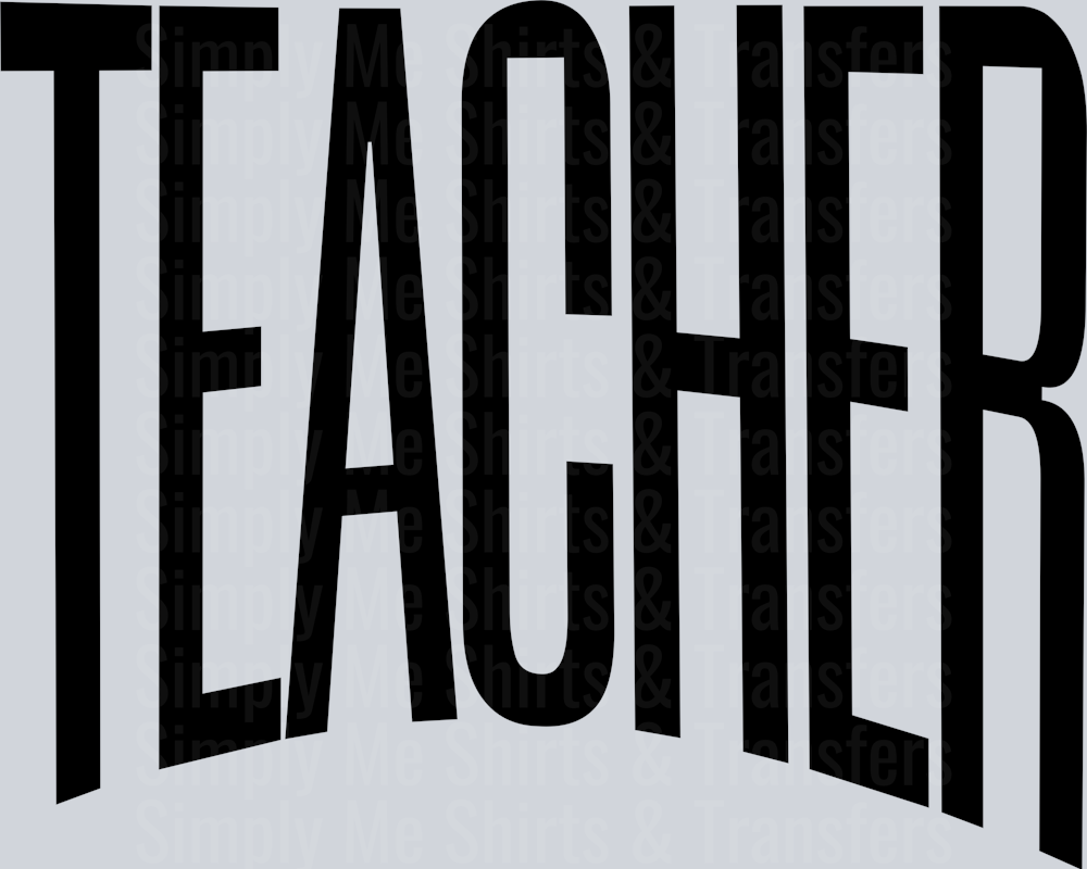 TEACHER OVERSIZED BLACK