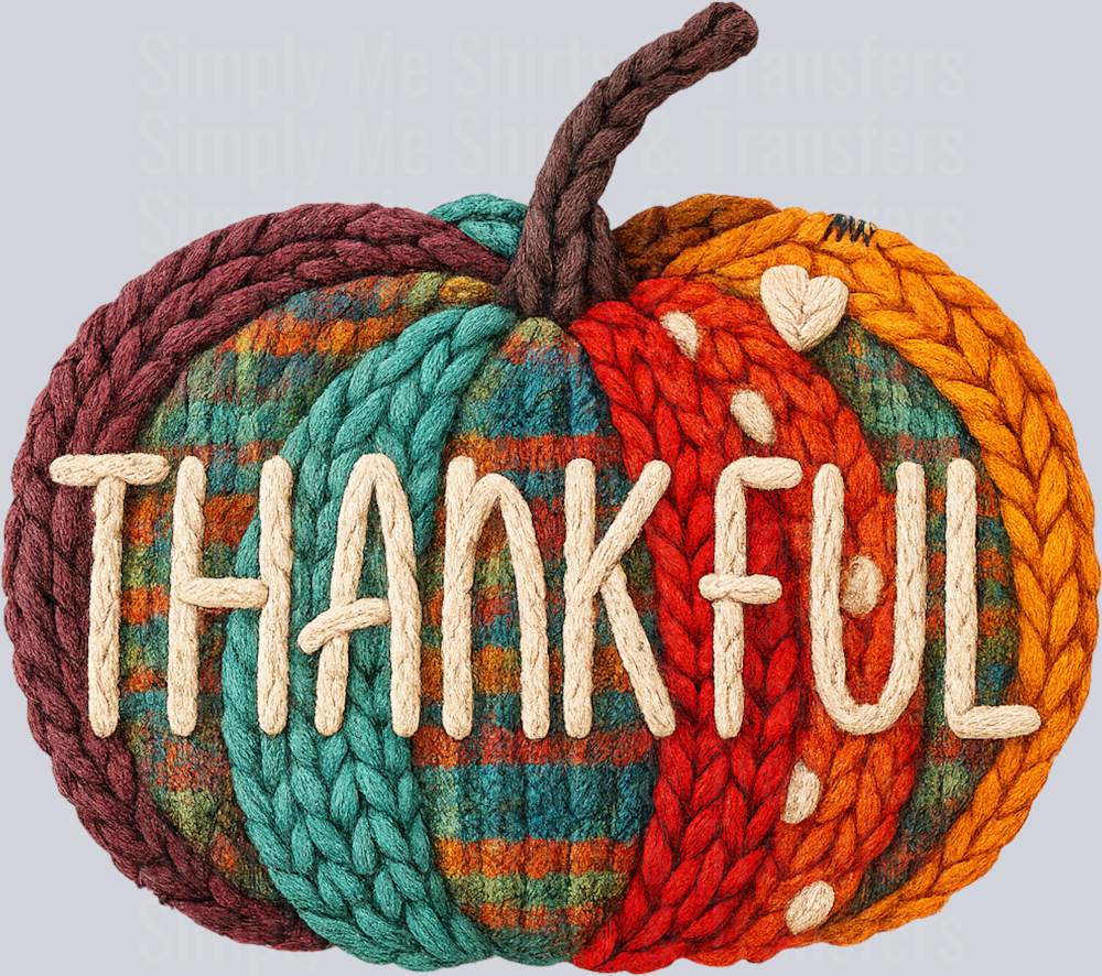 THANKFUL PLAID PUMPKIN YARN