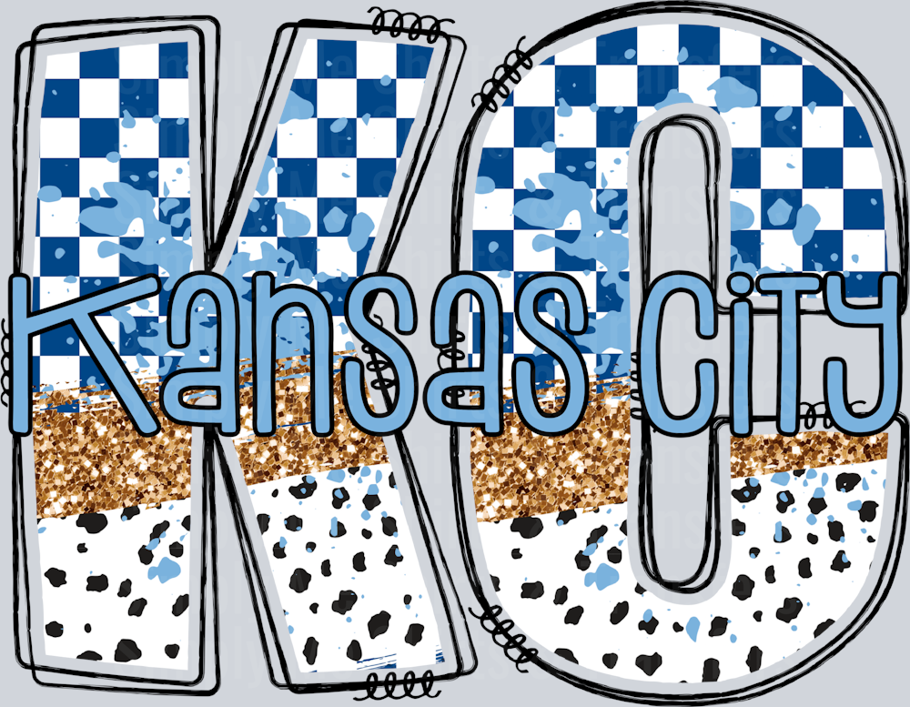 KC Blue CHECKER DOT