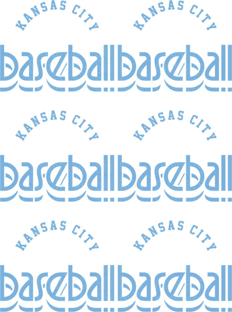 Kansas City Baseball Typography Design