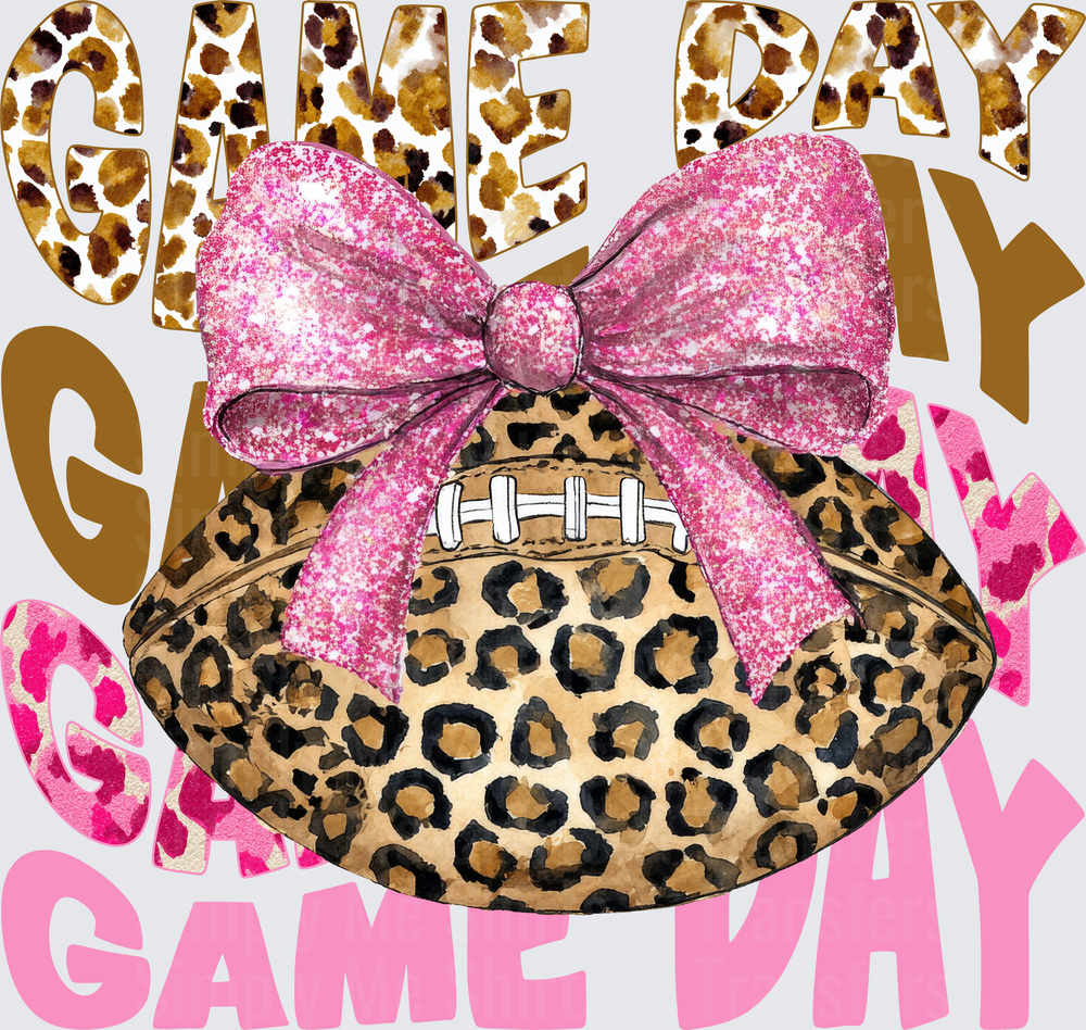 Pink Game Day Leopard Print