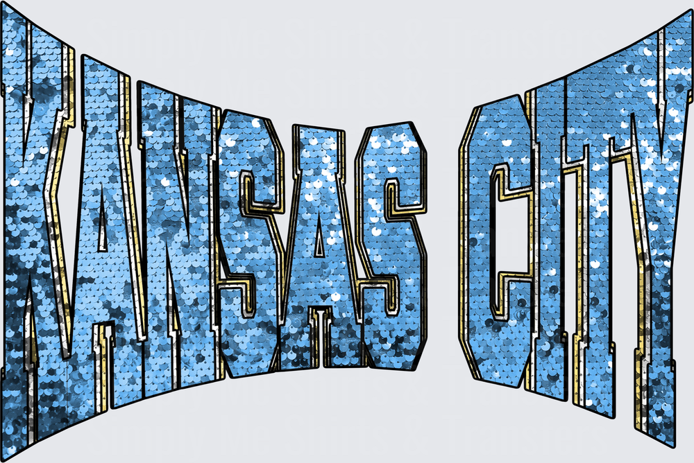 KC SEQUIN LT BLUE