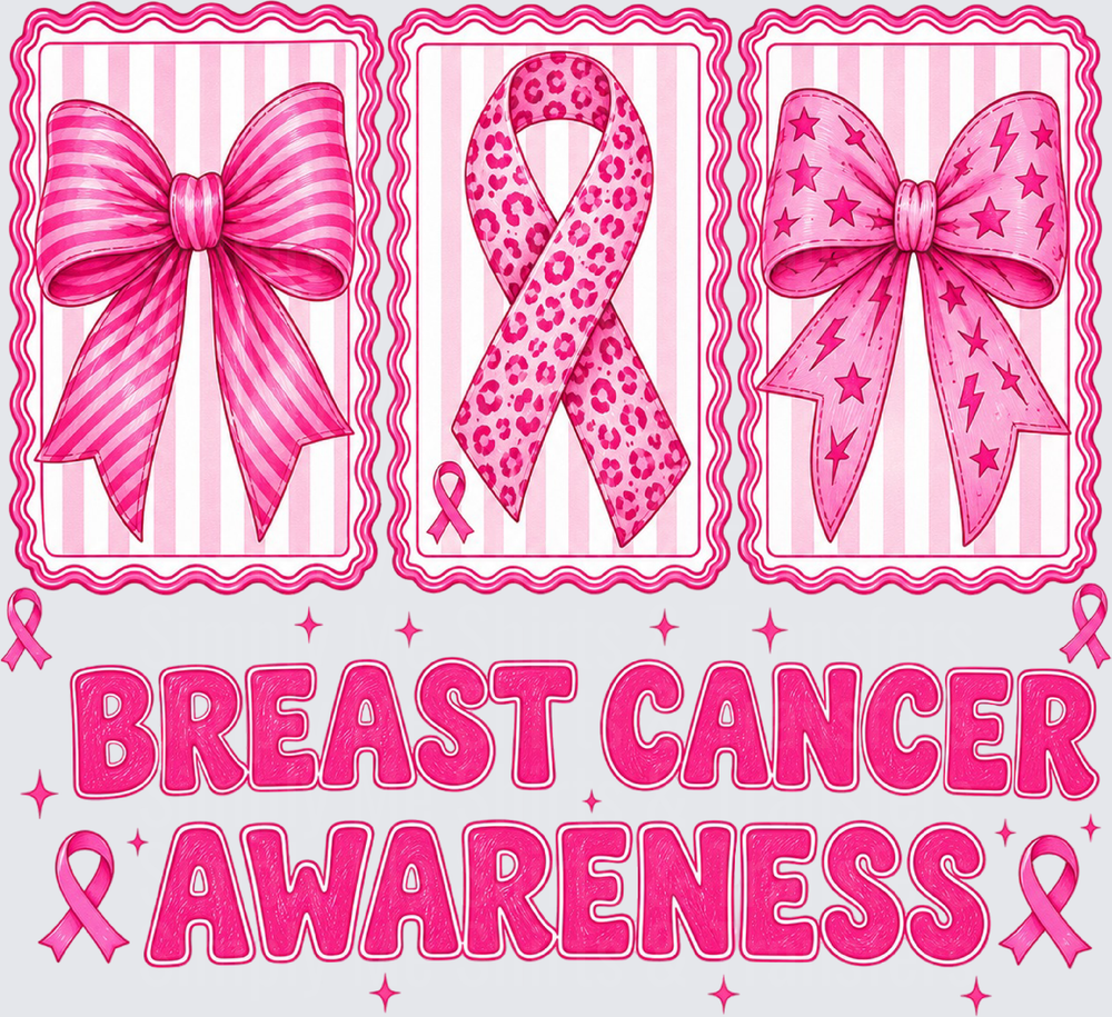Bow and Ribbon Breast Cancer Awareness