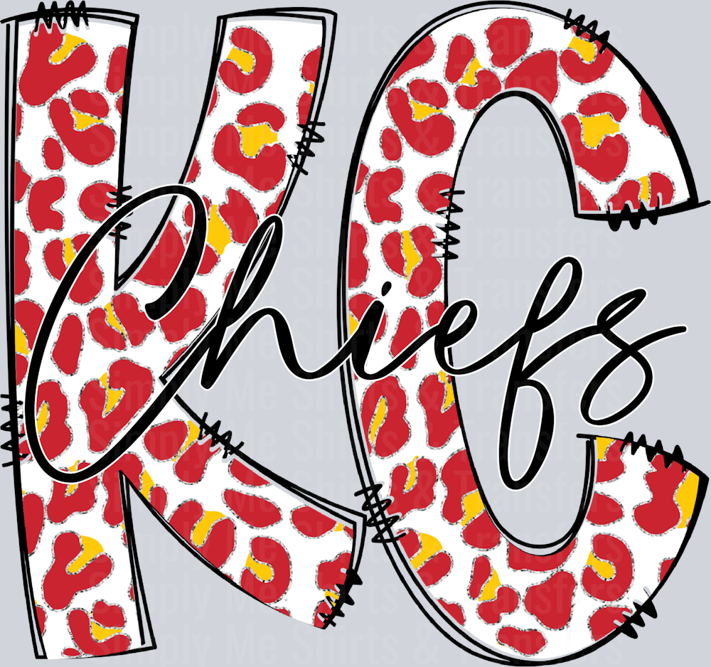 KC Chiefs Glitter Cheetah