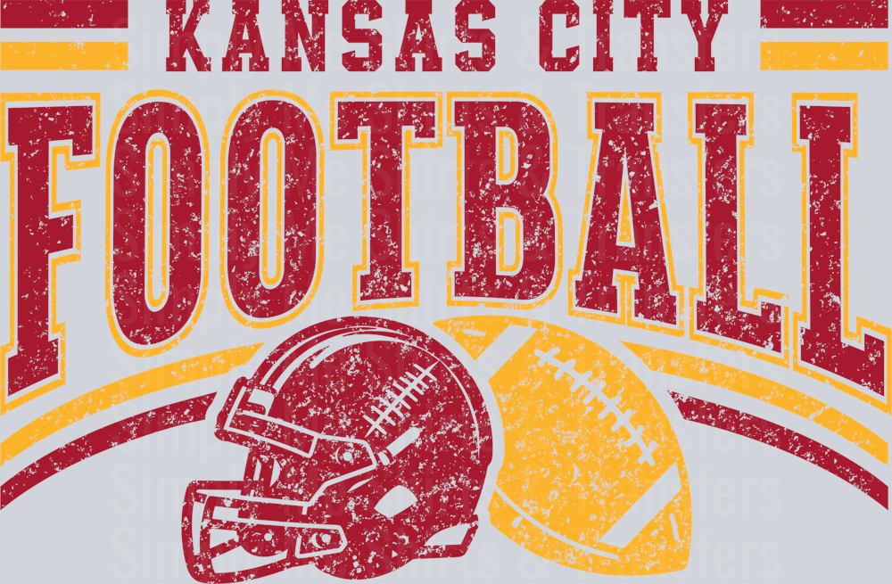 KANSAS-CITY-FOOTBALL-HELMET-RED-GOLD-GRUNGE