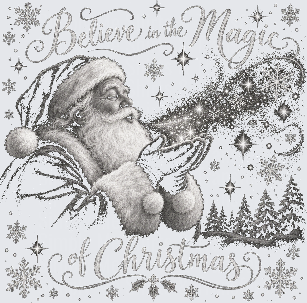 Believe the magic of Christmas white