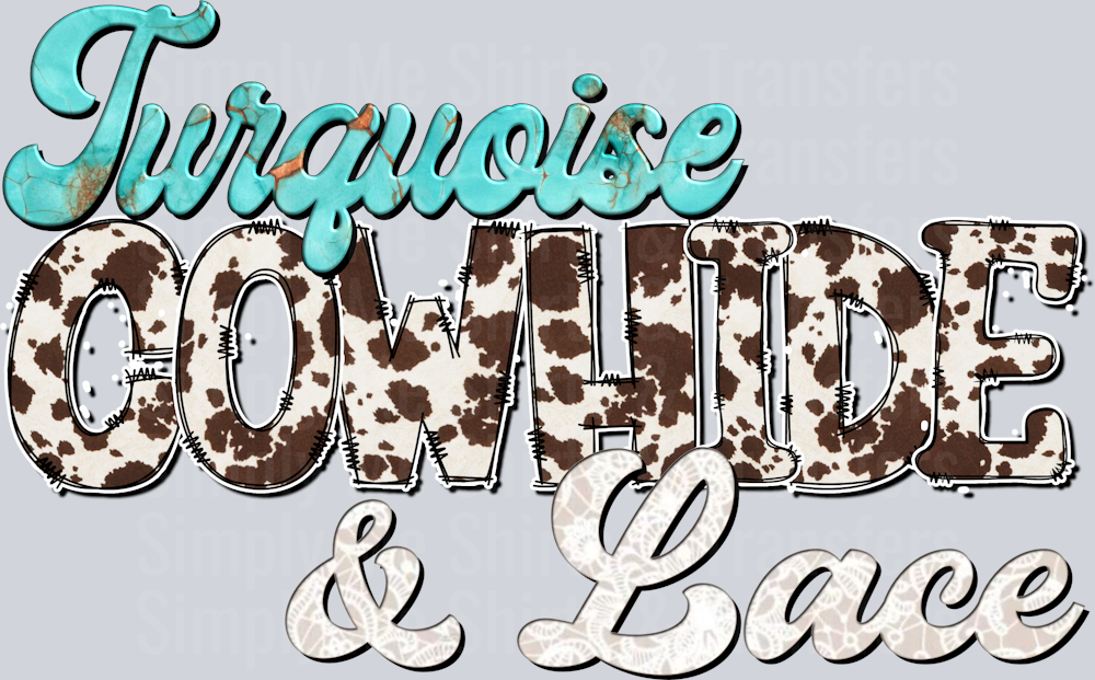 turq cwhide lace