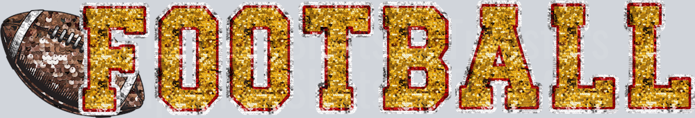 KC Football Sequin Sleeve