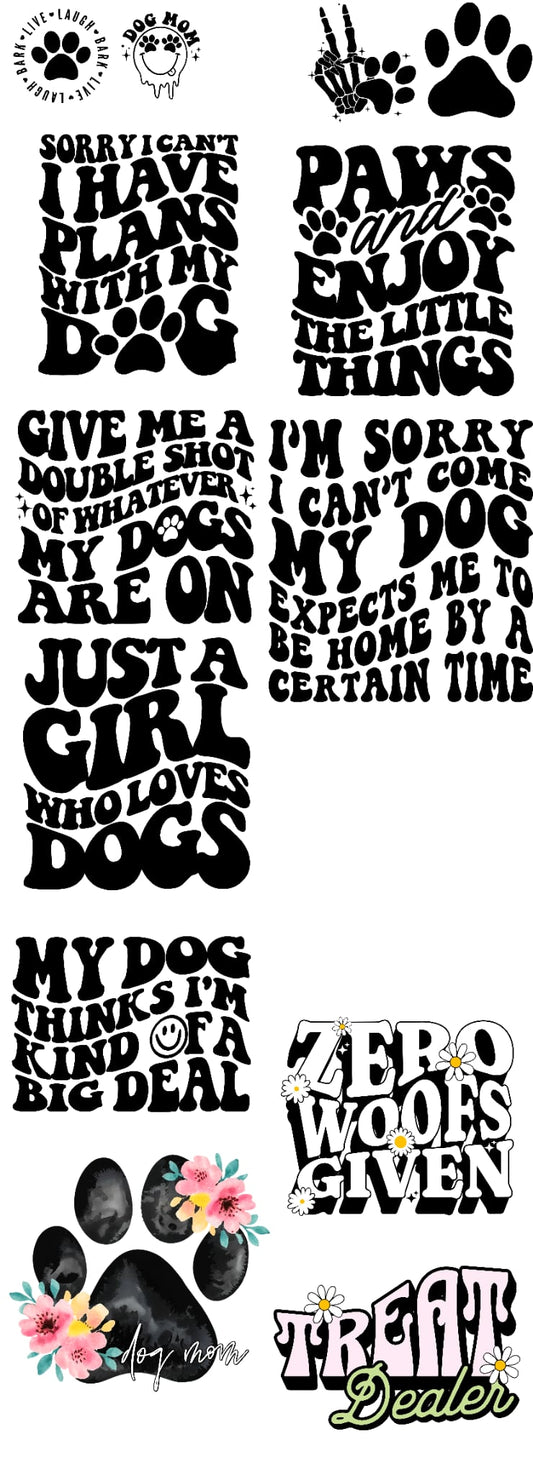 Dog Life 60 inch premade gangsheet