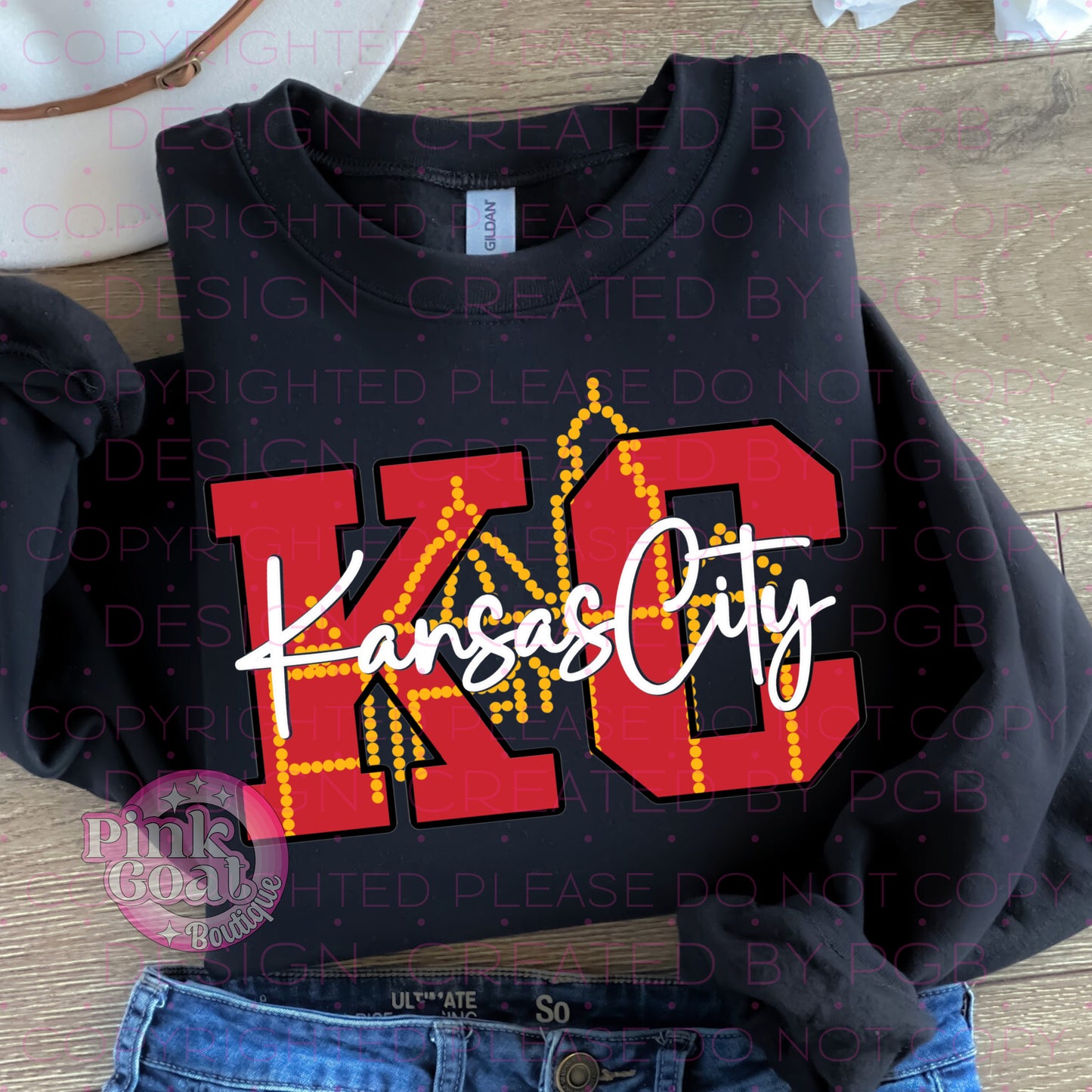 KC Football Initials Plain