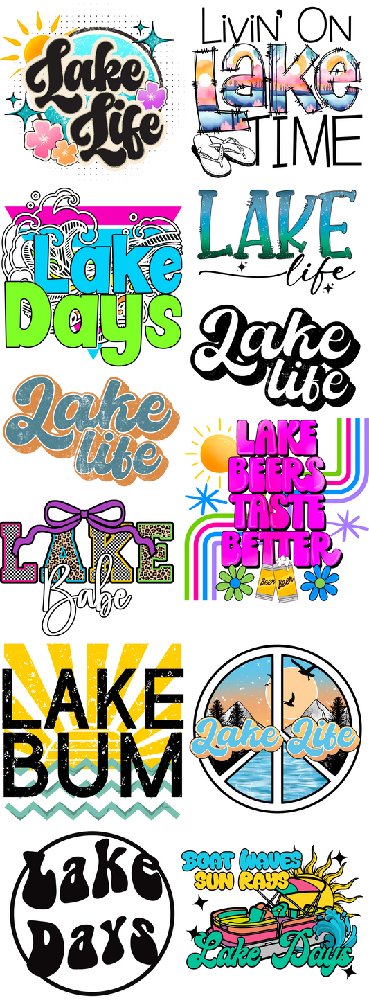 Lake Life 60 inch premade gangsheet