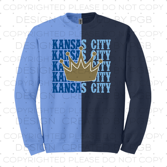 KC Baseball Stack Blue
