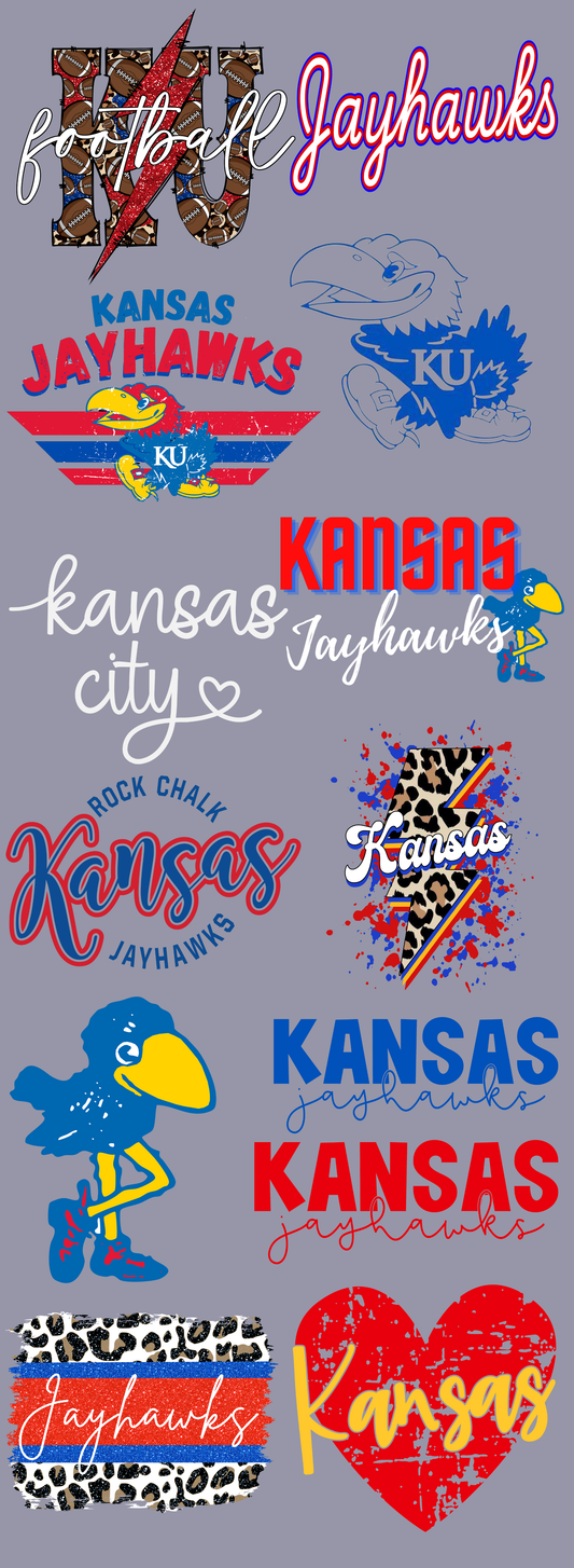 JayHawks 60 inch premade gangsheet