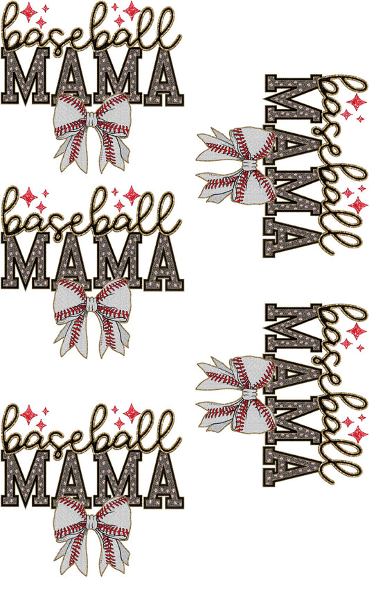 Baseball Mama 36 inch gang sheet