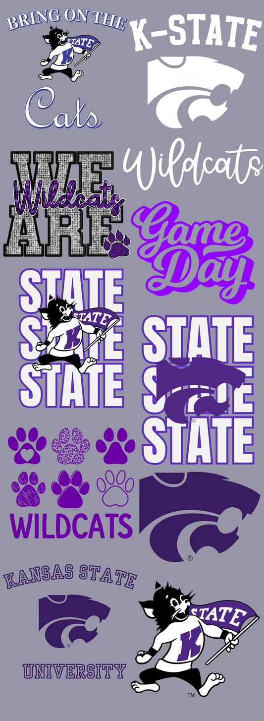 Wildcats Gameday 60 inch premade gangsheet