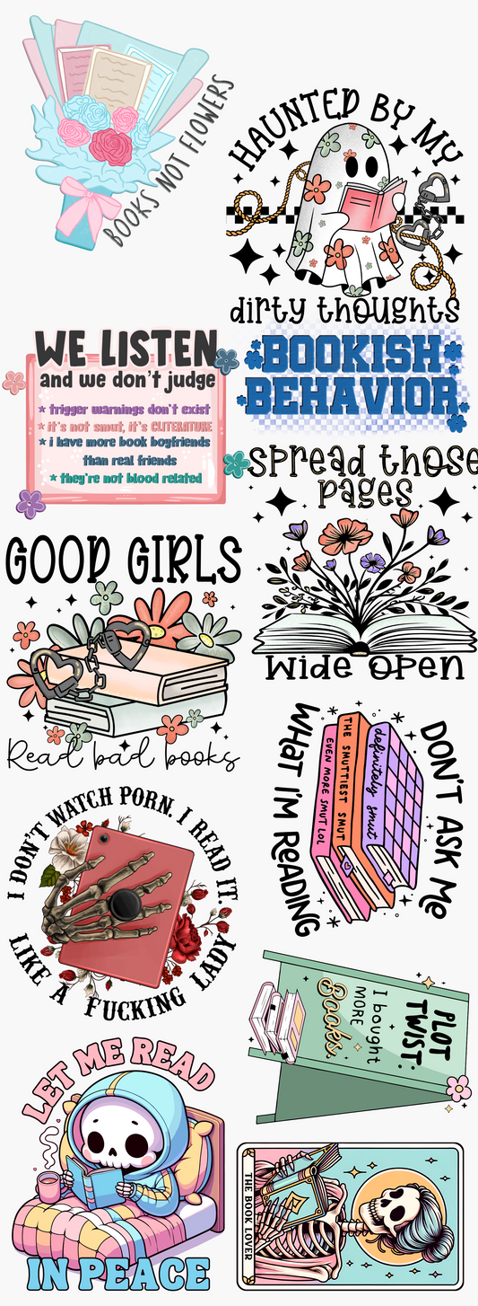 Bookish Life 60 inch premade gangsheet