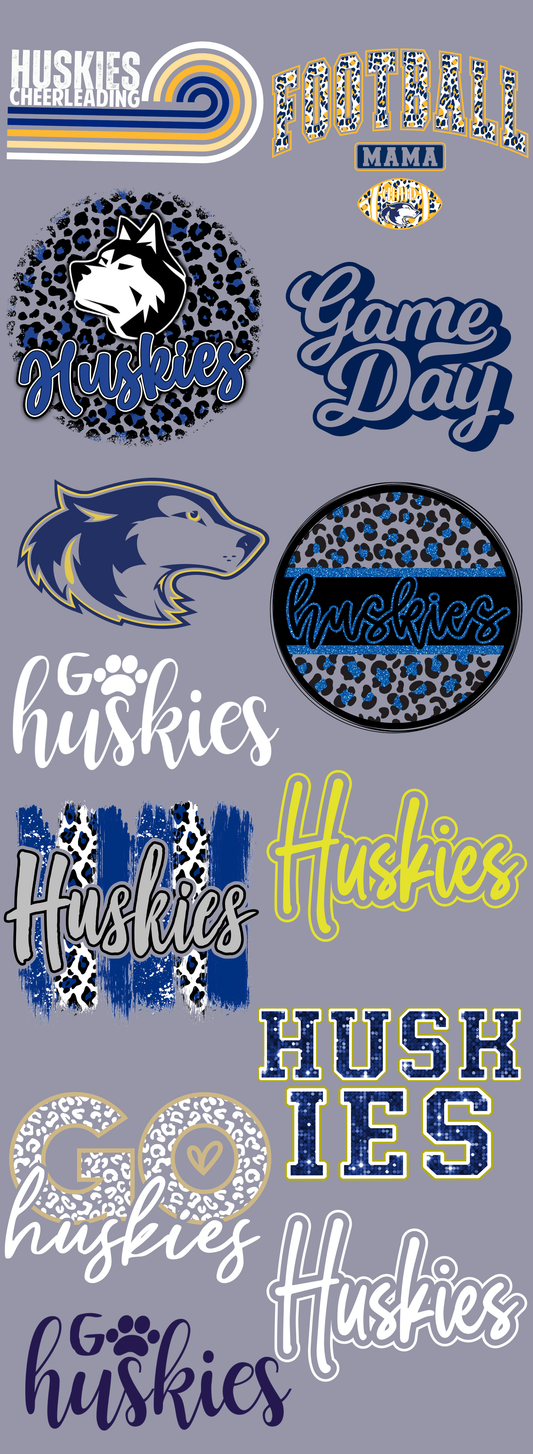 Huskies Gameday 60 inch premade gangsheet