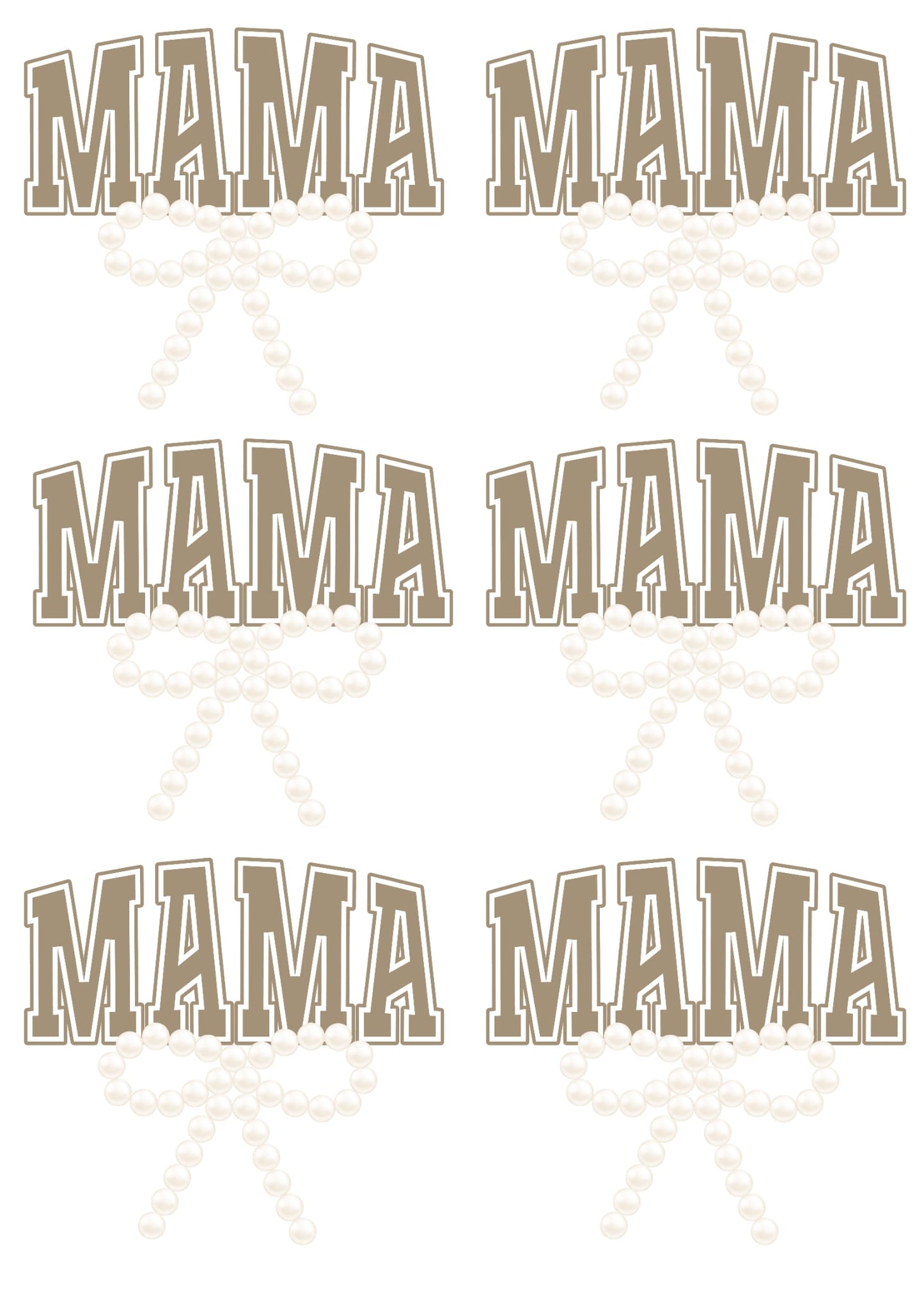 Mama pearl coquette 36 inch gang sheet
