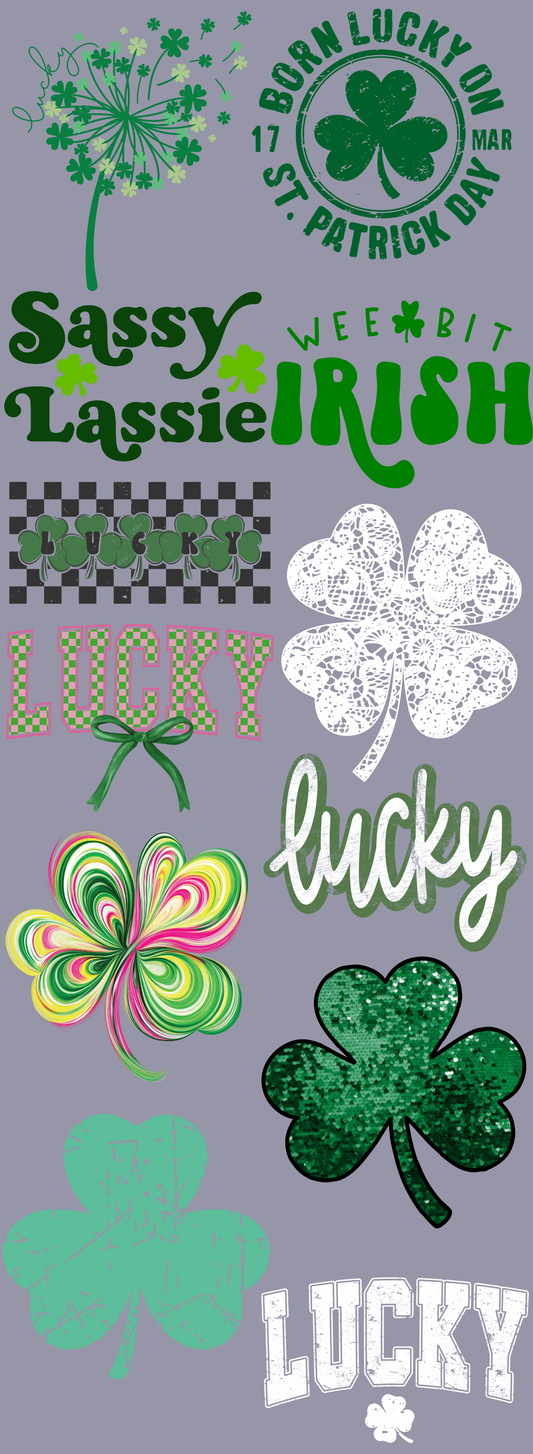St. Patty's Day 60 inch premade gangsheet