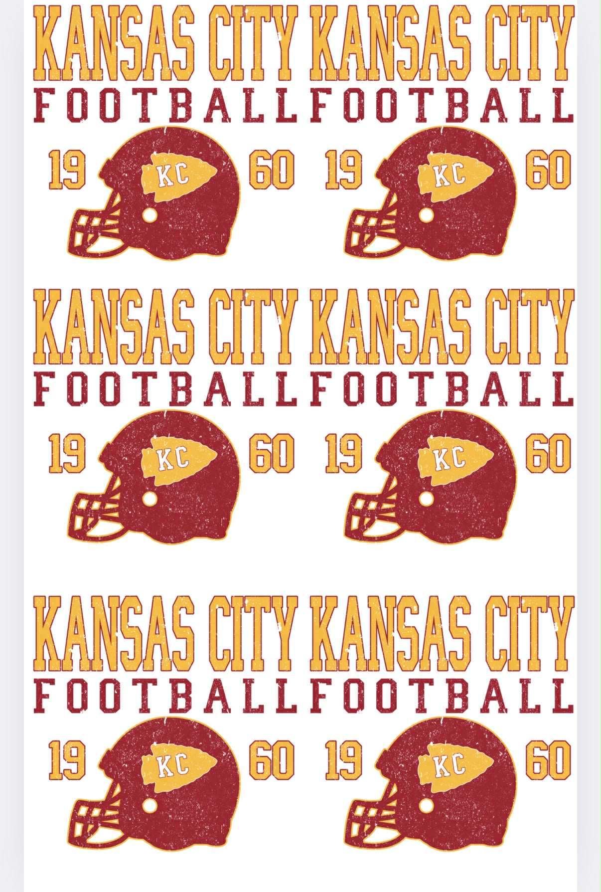 Premade Gang Sheet Kansas City 10/10