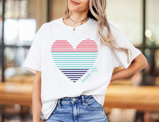 Kansas City Stripe Heart Soccer