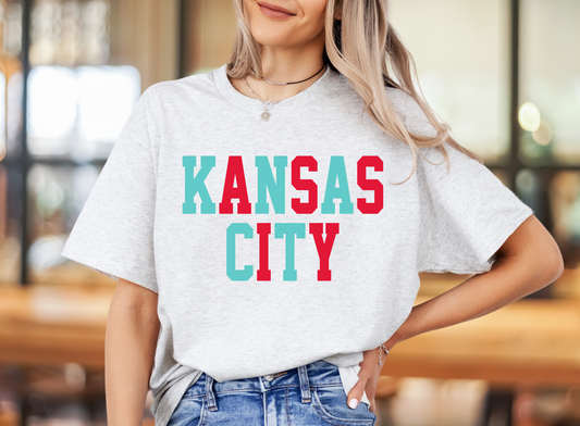 Kansas City Teal and Red