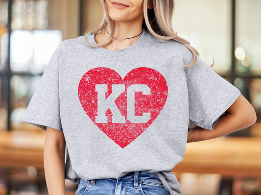 KC Heart Bright Red