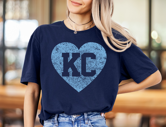 KC Heart Light Blue