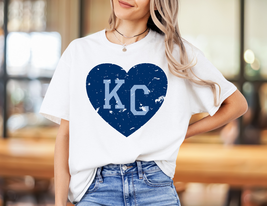 KC Heart Soccer Blue