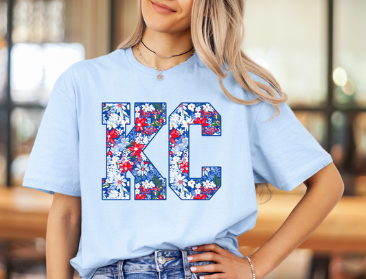 KC July Floral Varsity