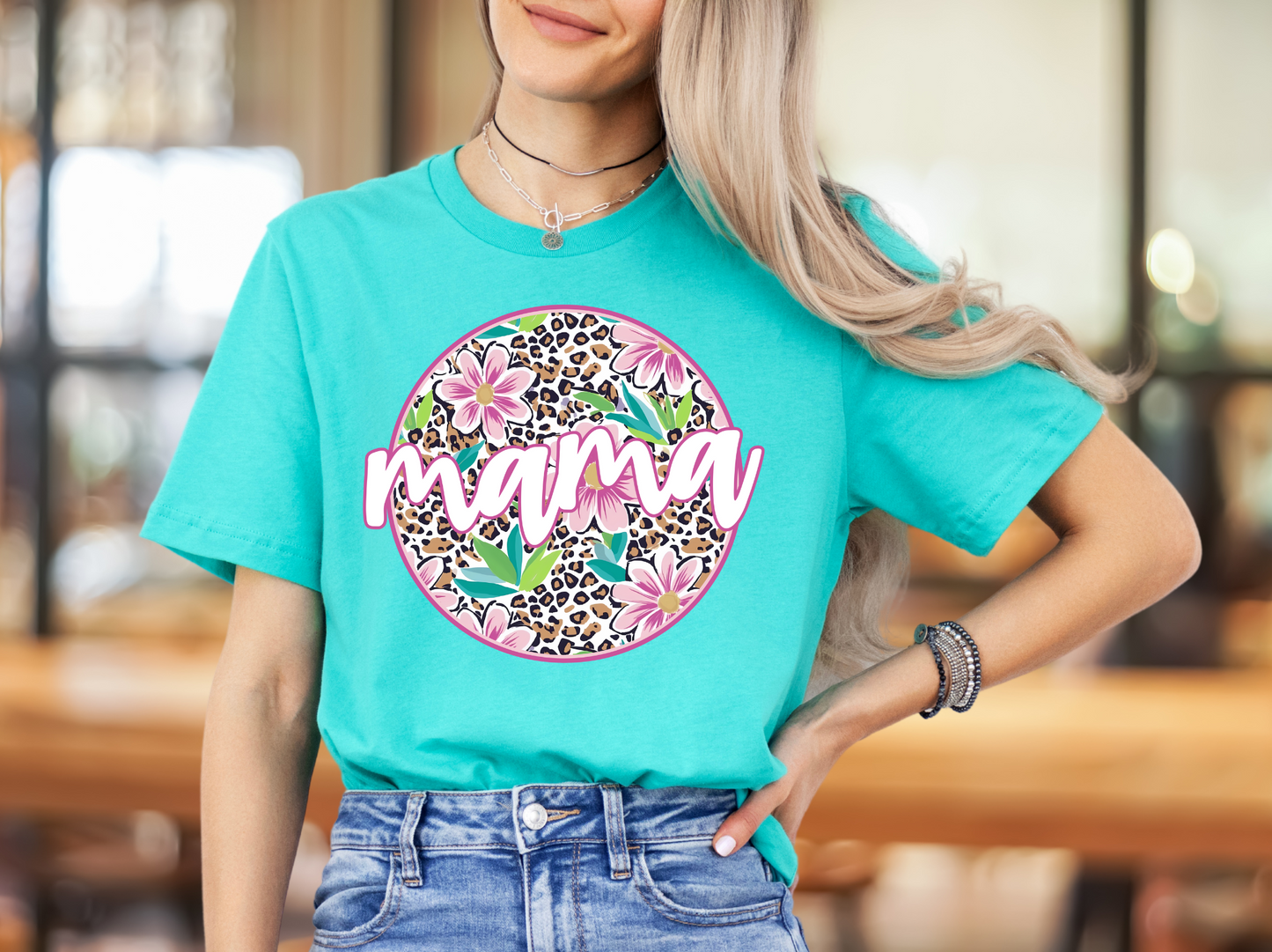 Mama Circle Floral Leo